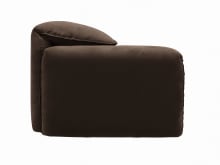 Clarence Muse Chocolate Sofa - 4 Seater color Muse Chocolate