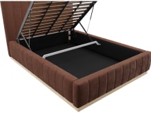 Brentwood Gas Lift Bed Muse Rust color Muse Rust