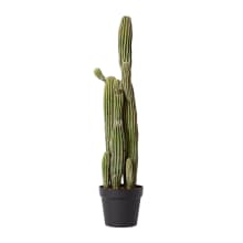 Saguaro Cactus Potted Plant Green - 25cm x 20cm x 91cm color Green