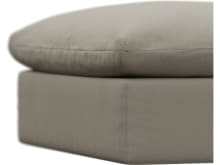 Willow Plaza Natural Ottoman color Plaza Natural