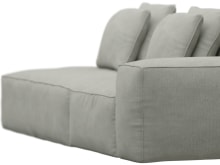 Riley Toorak Pebble Modular Sofa - 1x Arm, 1x Armless, 1x Left Terminal color Toorak Pebble
