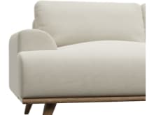 Dane Muse Flax Chaise Sofa - 3 Seater color Muse Flax