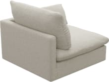 Willow Boucle Ivory 1 Seat Right Arm Facing Sofa Module color Boucle Ivory