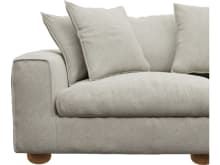 Tully Noa Desert Chaise Sofa - 3 Seater color Noa Desert