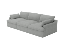 Retreat Toorak Pebble Modular Sofa - 3 Piece color Toorak Pebble