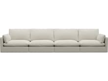 Willow Boucle Ivory Modular Sofa - 4 Seater color Boucle Ivory