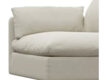 Willow Muse Flax 1 Seat Left Arm Facing Sofa Module color Muse Flax