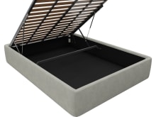 Leo Gas Lift Bed Base Toorak Pebble color Toorak Pebble
