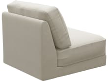 Monica Muse Flax Armless Sofa Chair Module color Muse Flax