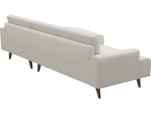 Dane Tribute Ice Chaise Sofa - 3 Seater color Tribute Ice