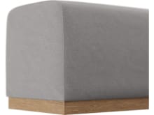 Havana Bed End View Steel color View Steel