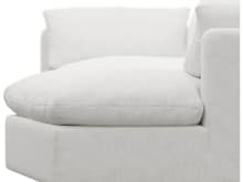 Willow Noa Fog Chaise Sofa - 3 Seater color Noa Fog