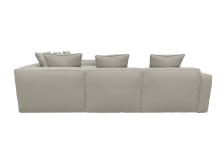 Riley Apt View Cream Corner Sofa - 5 Seater color View Cream