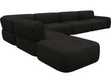 Beckett California Charcoal Modular Sofa - 7 Piece color California Charcoal