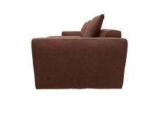 Riley Apt Muse Rust Sofa - 3 Seater Chaise color Muse Rust