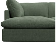 Willow Tribute Dark Jade Modular Sofa - 6 Seater LAF Terminal color Tribute Dark Jade