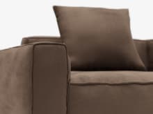 Riley Apt Muse Chocolate Corner Sofa - 4 Seater RAF Terminal color Muse Chocolate