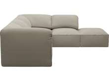 Kai Plaza Natural Modular Sofa - 4 Seater and Ottoman color Plaza Natural