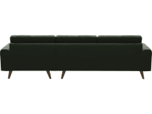 Dane Muse Forest Chaise Sofa - 3 Seater color Muse Forest