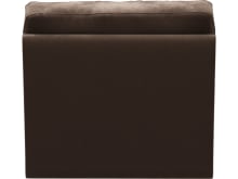 Monica Muse Chocolate Armless Sofa Chair Module color Muse Chocolate