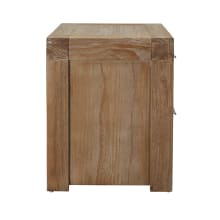 Hobart Bedside Table Rustic Brown - 2 Drawer color Rustic Brown
