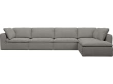 Cloud Deep Isla Soft Grey Modular Sofa - 6 Piece color Isla Soft Grey