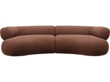 Colette Muse Rust Sofa - 3 Seater color Muse Rust
