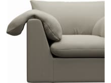 Ludlow Plaza Natural Armchair color Plaza Natural