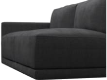 Haven Plaza Flint Grey Left Arm Facing 3 Seater Sofa Module color Plaza Flint Grey