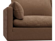 Willow Tribute Chestnut Corner Sofa - 4 Seater RAF Terminal color Tribute Chestnut