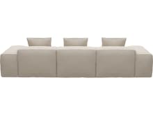 Riley Santa Fe Sand Modular Sofa - 3 Seater Chaise color Santa Fe Sand