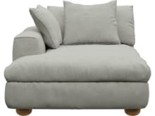 Tully Sofa Modules Slip Covers Toorak Pebble color Toorak Pebble