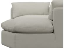 Willow California Ivory Chaise Sofa - 3 Seater color California Ivory