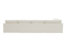 Retreat Boucle Ivory Modular Sofa - 6 Seater LAF Terminal color Boucle Ivory