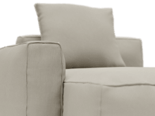 Riley Apt Plaza Natural Chaise Left Arm Facing Sofa Module color Plaza Natural