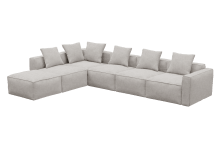 Riley Apt Avon Mineral Sofa - 6 Seater LAF Terminal color Avon Mineral