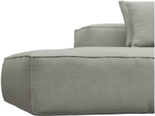 Riley Toorak Pebble Modular Sofa - 1x Arm, 4x Armless, 1x Left Terminal color Toorak Pebble