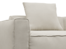 Riley Apt Toorak Pearl Sofa - 3 Seater Chaise color Toorak Pearl