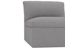 Retreat View Steel Armless Sofa Module color View Steel