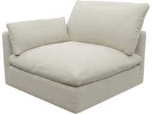 Willow Muse Flax 1 Seat Left Arm Facing Sofa Module color Muse Flax