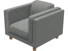 Hayes Maya Flint Armchair color Maya Flint