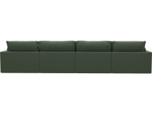 Willow Tribute Dark Jade Modular Sofa - 4 Seater color Tribute Dark Jade