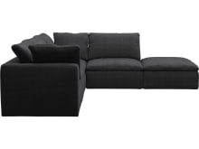 Cloud Plaza Flint Grey Modular Sofa - 5 Piece color Plaza Flint Grey