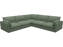 Willow Tribute Dark Jade Corner Sofa - 5 Seater color Tribute Dark Jade