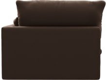 Willow Muse Chocolate 1 Seat Right Arm Facing Sofa Module color Muse Chocolate