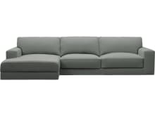 Monica Tribute Storm Chaise Sofa - 3 Seater color Tribute Storm