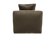 Riley Apt Tribute Walnut Module Armless color Tribute Walnut
