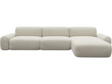 Beckett Muse Flax Chaise Sofa - 3 Seater color Muse Flax