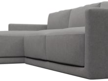 Haven Apt California Slate Chaise Sofa color California Slate