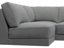 Monica Maya Flint Sofa - 4 Seater LAF Terminal color Maya Flint